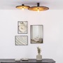 Dekorativní - FARO 62174-69 COSTAS 600 H140 nástěnné a stropní svítidlo, černá/ratan - FARO - foto 2