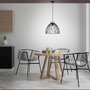 Polokoule - LD 11419-18 LAMI LED závěsné svítidlo 1 ramenné, dřevo, černá, kovové stínítko, industriální styl - LEUCHTEN DIREKT / JUST LIGHT - foto 2