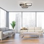 Hranatá - LD 14117-78 SEVENT LED stropní svítidlo hranaté černá s dekorem dřeva teplá bílá moderní 3000K - LEUCHTEN DIREKT / JUST LIGHT - foto 2