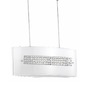 Podélná - NV 7310602 Závěsné svítidlo THELTA chromovaný hliník bílé sklo a křišťál E27 3x12W IP20 bez žárovky - NOVA LUCE - foto 2