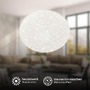 Kruhová - BRILO 3938016 Nebo stropní svítidlo pr.27,8 cm - 15W, 1800lm, LED, hvězdné nebe, neutrální bílá, bílé - BRILO - foto 2