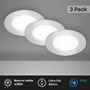 Kruhová - BRI 7057-434 LED vestavná svítidla 3ks sada, pr.8,6 cm, 3x LED, 3 W, 350 lm, matný chrom - BRILONER - foto 2