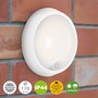 Nástěnná - BRILO 3352-016 LED venkovní svítidlo s čidlem, pr. 17 cm, 12 W, bílé - BRILO - foto 2