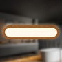 Koupelnová - BRI 2193014 Pil svítidlo k zrcadlu - 10W, 1200lm, LED, přímé a nepřímé osvětlení, 35cm, teplá bílá, barva dřeva - BRILONER - foto 2