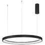 Kruhová - NV 9853686 Závěsné svítidlo PERTINO černý hliník a akryl LED 60W 230V 3000K IP20 stmívatelné - NOVA LUCE - foto 2