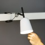 Stolní lampy s klipem - FARO 51135 STUDIO bílá stolní lampa s klipem - FARO - foto 2