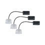 LED moduly - P 92473 LED Modul vestavné svítidlo 3-krokové-stmívatelné Choose Coin 3ks sada kruhové 50mm Coin 3x6W 230V 2700K satén - PAULMANN - foto 2