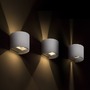 Nástěnná - RED R13736X VÝPRODEJ VZORKU - TITO R DIMM nástěnná bílá 230V LED 2x3W IP65 3000K - RED - DESIGN RENDL - foto 2