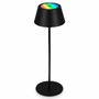 Na stůl - BRILO 7466015 LED RGB nabíjecí stolní lampa 38 cm 2,6W 200lm černá - BRILO - foto 2