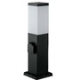 Sloupková - FAN I-STATION-SC2 Sloupkové svítidlo STATION antracit, 2xSCHUKO 15 A, 2500 W, 30x12x12 cm - FANEUROPE - foto 2