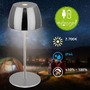 Stolní lampy dekorační - BRILO 7503018 LED nabíjecí stolní lampička Serina Mini, bezdrátová, 20cm, IP44, 2,5W, stmívatelné, dotykový vypínač, chrom - BRILO - foto 2