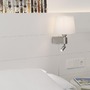 Dekorativní - FARO 29976 ROOM nástěnná lampa, bílá, se čtecí lampičkou - FARO - foto 2