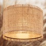 Kruhová - BRI 3854014 Stropní svítidlo Borra 40x29 cm – stínidlo ze slámy, E27, max. 10W, on/off, béžová / černá - BRILONER - foto 2