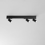 Bodová - FAN LED-ORIENTED-4-NER Nástěnné svítidlo LED ORIENTED černá 3 x GU10 + LED 8 W 1180 lm CCT 70 x 18 x 10 cm - FANEUROPE - foto 2