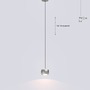 Subtilní - GT 6039-103 Závěsné svítidlo Quiberon 6W 600lm 3000K matný nikl - GeeTi - foto 2