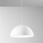 Kónická - FAN I-XENIA-S-BCO Závěsné svítidlo Xenia (bílé PU) objímka E27, pr. 50 x 200 cm - FANEUROPE - foto 2