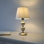 Stolní lampy dekorační - LD 14194-97 SIENA stolní lampa krémová bronzová s bílým textilním stínítkem šňůrový vypínač - JUST LIGHT - foto 2
