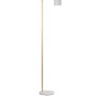 Stojací lampy - NV 9426653 AKCE - Stojací lampa PAZ zlatý kov bílé kovové stínidlo bílá základna E27 1x12W 230V IP20 bez žárovky - NOVA LUCE - foto 2
