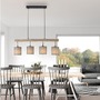 Podélná - LD 15783-29 GREEN TRIB LED závěsné svítidlo přírodní dřevo 1 ramenné látkové stínidlo venkovský design do interiéru - LEUCHTEN DIREKT / JUST LIGHT - foto 2