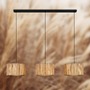 Podélná - BRI 4855034 Slama závěsné svítidlo, stínidlo z mořské trávy, 3xE27 patice, přírodní - BRILONER - foto 2