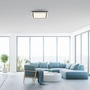 Hranatá - LD 14450-18 LED stropní svítidlo 30x30cm, černá, dálkové ovládání, stmívatelné, CCT ovládané přes aplikaci Tuya 2700-5000K - JUST LIGHT - foto 2