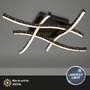 Dekorativní - BRILO 3718-045 LED nástěnné a stropní svítidlo, 64,5 cm, 24 W, 700 lm, černá - BRILO - foto 2