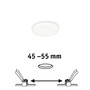 Koupelnová - P 92390 LED vestavné svítidlo Veluna VariFit IP44 kruhové 75 4,5W 4.000K satén - PAULMANN - foto 2