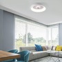 Kruhová - LD 14384-16 VERTIGO LED stropní svítidlo bílé šedá 50x50 kruhové křišťálový efekt stmívatelné CCT 2700-5000K - LEUCHTEN DIREKT / JUST LIGHT - foto 2