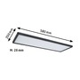 Hranatá - P 71313 LED Panel Atria Shine White Select IP44 hranaté 560x200mm 15,2W 3000 - 6500K černá - PAULMANN - foto 2