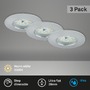 Kruhová - BRI 7295-039 3ks sada LED vestavné svítidlo, pr. 7,5 cm, 6,5 W, hliník - BRILONER - foto 2
