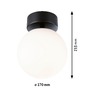 Kruhová - P 71072 Selection Bathroom LED stropní svítidlo Gove IP44 3000K 230V 9W černá mat/satén - PAULMANN - foto 2