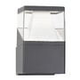 Nástěnná - NV 813101 Venkovní nástěnné svítidlo LOCK hliník tmavě šedá bílý a čirý akrylový difuzor LED 12W 220-240V 45st. IP54 3000K nebo 4000K - NOVA LUCE - foto 2