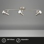 Bodová - BRI 2843-032 Bodové svítidlo 48 cm 3xGU10 9W 750lm matný nikl - BRILONER - foto 2