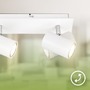 Bodová - BRILO 2840036 Isil A LED stropní bodové svítidlo, energetická třída A, 3-ramenné, 50.000h životnost, nastavitelné, bílé - BRILO - foto 2