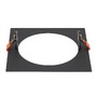 Pojistky, baterie, startéry - LA 1006153 Numinos® XL montážní rámeček hranatý 240/180 mm černý - BIG WHITE (SLV) - foto 2