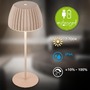 Stolní lampy dekorační - BRILO 7553011 Nabíjecí stolní lampa Riffle - 36,5 cm, 2W, 200lm, IP44, bezdrátová, LED, stmívatelná, dotykový vypínač, béžová - BRILO - foto 2