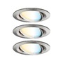 Kruhová - P 92441 LED vestavné svítidlo Nova Coin kruhové 84mm 50° měnitelná bílá 3x6W 230V kov kartáčovaný hliník - PAULMANN - foto 2