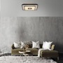 Hranatá - LD 15457-18 LED stropní svítidlo TURANUS, černá, hranaté, 50 cm, hvězdné nebe, 3000K - JUST LIGHT - foto 2
