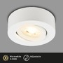 Bodová - BRI 7991016 LED vestavné / přisazené bodové svítidlo – pr.90mm, 5W, 230V, teplá bílá, nastavitelné, bílé - BRILONER - foto 2