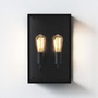 Nástěnná - AST 1183027 Venkovní nástěnné svítidlo Messina Twin 2x12W E27 černá - ASTRO Lighting - foto 2