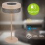 Stolní lampy dekorační - BRILO 7576011 BRILONER Booha stolní lampa - 2,5W, 300lm, bezdrátová, IP44, LED, stmívatelná, teplá bílá, béžová/antracit 7576011 - foto 2
