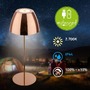 Stolní lampy dekorační - BRILO 7522013 Serina LED bezdrátová stolní lampička IP44, stmívatelná, dotykový vypínač, měď - BRILO - foto 2