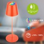 Stolní lampy dekorační - BRILO 7510012 Calida stolní lampička - 2,5W, 200lm, nabíjecí, LED, stmívatelné, RGBW, uchycení na láhev, oranžová - BRILO - foto 2