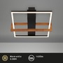 Hranatá - BRILO 3775015 LED stropní svítidlo, 34,5 cm, 14W, 400lm, černá - BRILONER - foto 2