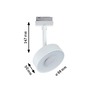 Svítidla - P 95594 URail LED lištový spot 3-krokové-stmívatelné Circle 5W 4000K stmívatelné 230V bílá - PAULMANN - foto 2