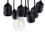 Spotřební materiál a příslušenství - Venkovní String Light 15PCS E27 14.4M Závěsné zásuvky - Žárovky nejsou součástí balení - foto 2