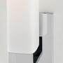 Dekorativní - HVLG 550-PC-CE Nástěnné svítidlo LIVINGSTON mosaz/sklo chrom/opál E27 1x40W - HUDSON VALLEY - foto 2