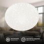 Kruhová - BRILO 3941016 Nebo stropní svítidlo pr.38 cm - 20W, 2400lm, LED, hvězdné nebe, s dekorem, bílé - BRILO - foto 2