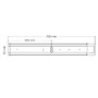 Koupelnová - SLC SLC8961 LED nástěnné svítidlo Bano 600 bílé 1128lm 2700/3200/4000K Ra80 stmívatelné se zásuvkou IP44 - TLG - foto 2