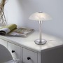 Stolní lampy dekorační - PN 4026-55 ENOVA LED stolní lampa stříbrná alabastrový dekor sklo 3 krokové dotykový stmívač 3000K - PAUL NEUHAUS - foto 2